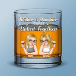 A Bond That Can Never Be Broken - Family Personalized Custom Whiskey Glass - Mother's Day, Gift For Mom, Daughter
