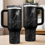 The Hands That Raised Us, The Love That Guides Us - Family Personalized Custom Engraved 40oz Tumbler With Handle - Mother's Day, Gift For Mom, Grandma