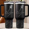 The Hands That Raised Us, The Love That Guides Us - Family Personalized Custom Engraved 40oz Tumbler With Handle - Mother's Day, Gift For Mom, Grandma