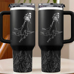 The Hands That Raised Us, The Love That Guides Us - Family Personalized Custom Engraved 40oz Tumbler With Handle - Mother's Day, Gift For Mom, Grandma