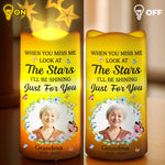 Custom Photo Memorial Grandma Gifts - Personalized Projector LED Candle