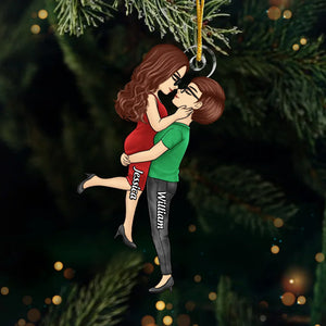 Custom Acrylic Ornament - Personalized Anniversary Christmas Wedding Gifts For Husband And Wife, Him And Her, LGBTQ+ - It's Merry Everything When We're Together