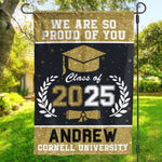 Custom Name College Graduation Gifts for Class of 2025 - Personalized Flag
