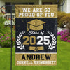 We Are So Proud Of You - Family Personalized Custom Flag - Graduation Gift For Family Members, Siblings, Brothers, Sisters