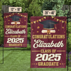 Cheers To Your Amazing Achievement - Family Personalized Custom Flag - Graduation Gift For Family Members, Siblings, Brothers, Sisters