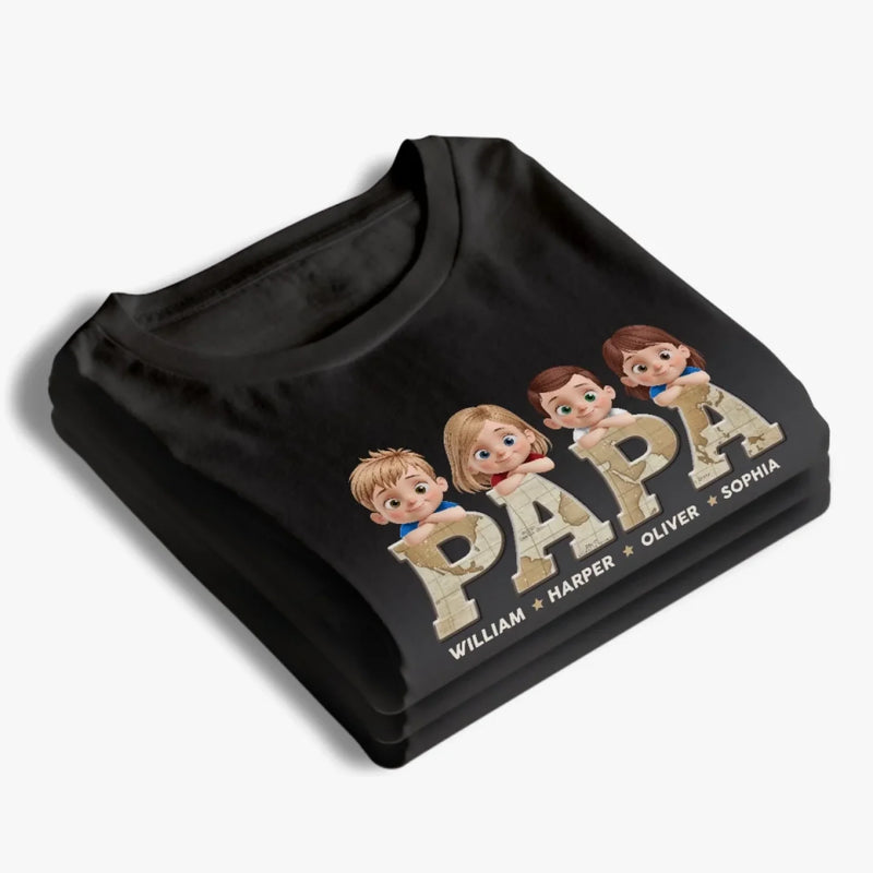 Proud To Be Dad’s Kid - Family Personalized Custom Unisex T-shirt, Premium T-shirt, Hoodie - Father's Day, Gift For Dad, Grandpa
