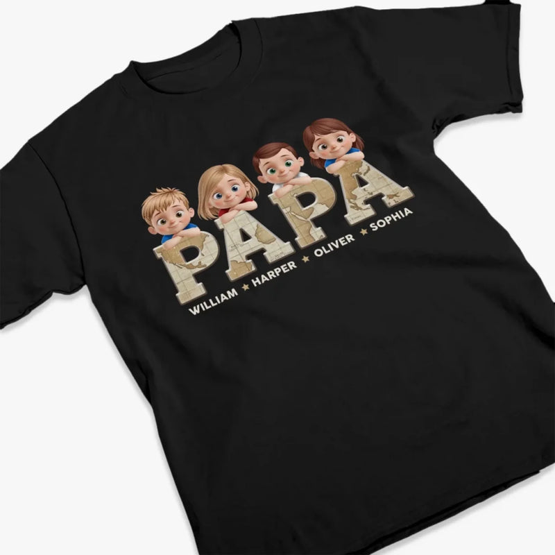Proud To Be Dad’s Kid - Family Personalized Custom Unisex T-shirt, Premium T-shirt, Hoodie - Father's Day, Gift For Dad, Grandpa