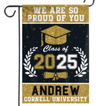 Custom Name College Graduation Gifts for Class of 2025 - Personalized Flag