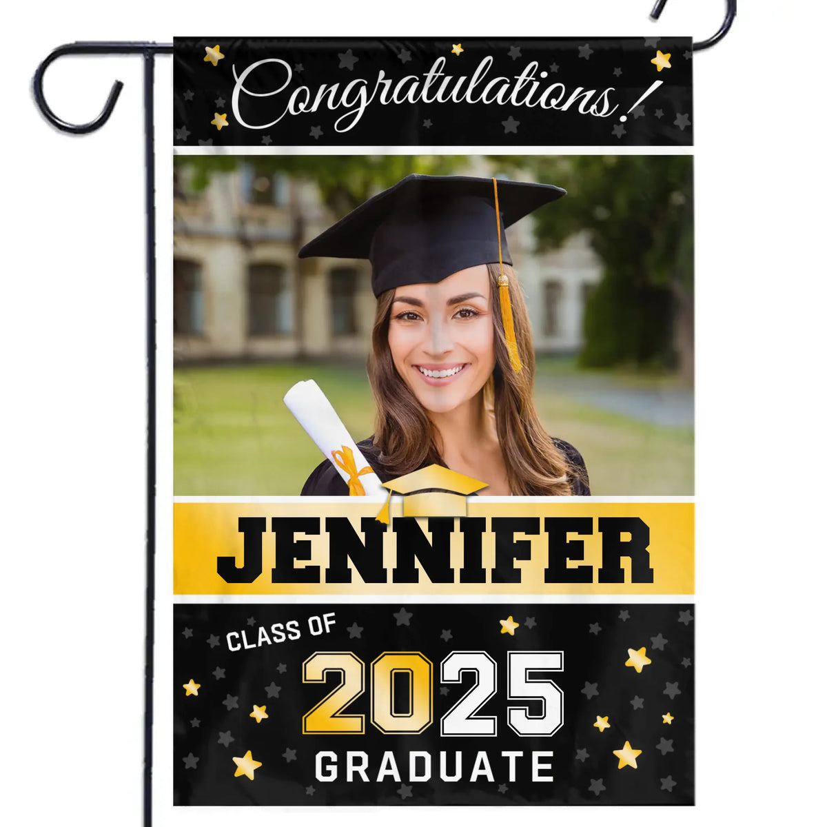 Custom Photo A New Chapter Begins - Family Personalized Custom Flag - Graduation Gift For Family Members, Siblings, Brothers, Sisters