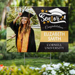 Custom Photo The Journey To Success Has Just Begun - Family Personalized Custom Yard Sign - Graduation Gift For Family
