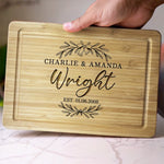 Cooking With Love - Couple Personalized Custom Engraved Wooden Cutting Board - Gift For Husband Wife, Anniversary