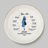 The Future Is Bright, Keep Rising - Family Personalized Custom Jewelry Dish - Graduation Gift For Family Members, Siblings, Brothers, Sisters