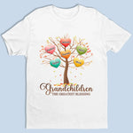 A Grandparent’s Love Grows Forever - Family Personalized Custom Unisex T-shirt, Premium T-shirt, Hoodie - Gift For Grandma, Grandpa