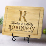 Where Love Always Grows - Couple Personalized Custom Engraved Wooden Cutting Board - Gift For Husband Wife, Anniversary