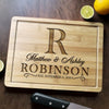 Where Love Always Grows - Couple Personalized Custom Engraved Wooden Cutting Board - Gift For Husband Wife, Anniversary