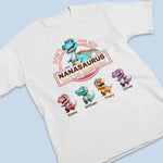 Don’t Mess With Mamasaurus & Her Dino Squad -  Family Personalized Custom Unisex T-shirt, Premium T-shirt, Hoodie - Mother's Day Gift For Grandma, Mom