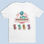 Don’t Mess With Mamasaurus & Her Dino Squad -  Family Personalized Custom Unisex T-shirt, Premium T-shirt, Hoodie - Mother's Day Gift For Grandma, Mom