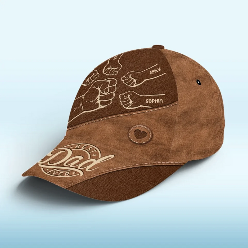 My First Superhero - Family Personalized Custom Hat, All Over Print Classic Cap - Father's Day, Gift For Dad, Grandpa
