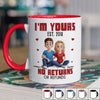 Love Locked, No Escape Route - Couple Personalized Custom Accent Mug - Gift For Husband Wife, Anniversary
