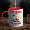 Love Locked, No Escape Route - Couple Personalized Custom Accent Mug - Gift For Husband Wife, Anniversary