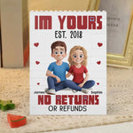 Forever And Ever - Couple Personalized Custom Vertical Rectangle Shaped Building Brick Blocks - Gift For Husband Wife, Anniversary