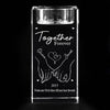 From Our First Kiss Till Our Last Breath - Couple Personalized Custom 3D Crystal Photo Laser Engraved, Crystal Candle Holder - Gift For Husband Wife, Anniversary