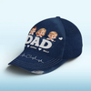 My Hero, My Heartbeat - Family Personalized Custom Hat, All Over Print Classic Cap - Father's Day, Gift For Dad, Grandpa
