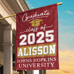 Custom Name Graduation Class of 2025 Gifts - Personalized Flag
