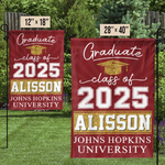 Custom Name Graduation Class of 2025 Gifts - Personalized Flag