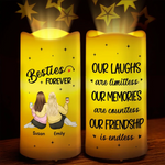 Custom Name Best Friend Gifts for Women - Personalized Projector LED Candle
