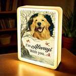 Custom Pet Photo Memorial Gifts for Dog Lovers - Personalized Mirror LED Light