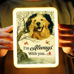 Custom Pet Photo Memorial Gifts for Dog Lovers - Personalized Mirror LED Light