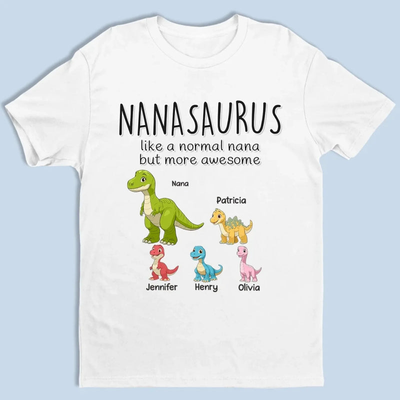 Raising Tiny Dinosaurs With Love -  Family Personalized Custom Unisex T-shirt, Premium T-shirt, Hoodie - Mother's Day Gift For Mom, Grandma