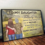 Custom Mother Daughter Mother's Day Gifts - Personalized Poster