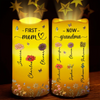 A Lifetime Of Love, Generations Of Joy - Family Personalized Custom LED Projection Flameless Candle - Mother's Day, Gift For Mom, Grandma