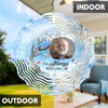 Custom Photo Still With You, Just Unseen - Memorial Personalized Custom Wind Spinner - Sympathy Gift For Family Members