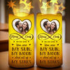 Custom Photo Forever In Love, Together Always - Couple Personalized Custom LED Projection Flameless Candle - Gift For Husband Wife, Anniversary