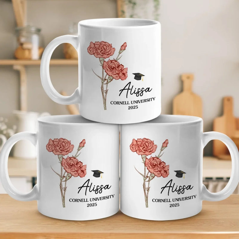 Dream Big, Work Hard, Stay Focused - Family Personalized Custom Mug - Graduation Gift For Family Members, Siblings, Brothers, Sisters