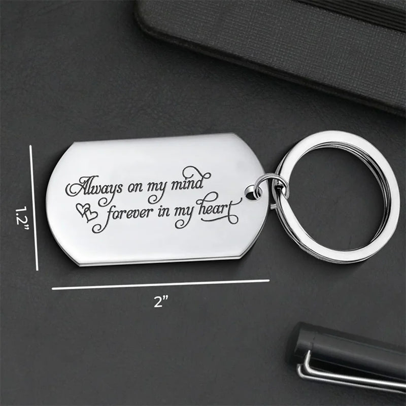 Your Spirit Lives On Forever - Memorial Personalized Custom Keychain - Sympathy Gift For Family Members