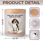 Custom Photo Forever In My Heart - Memorial Personalized Custom Printed Glass Jar With LED Candle - Sympathy Gift For Pet Owners, Pet Lovers