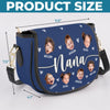 Custom Photo Carrying Love, One Grandkid At A Time - Family Personalized Custom Leather Saddle Bag - Mother's Day, Gift For Mom, Grandma