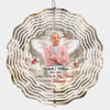 Custom Photo Forever Loved, Never Forgotten - Memorial Personalized Custom Wind Spinner - Sympathy Gift For Family Members