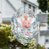 Custom Photo Forever Loved, Never Forgotten - Memorial Personalized Custom Wind Spinner - Sympathy Gift For Family Members