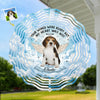 Custom Photo Paws In My Heart - Memorial Personalized Custom Wind Spinner - Sympathy Gift For Pet Owners, Pet Lovers
