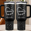 The Heart Of Our Family - Family Personalized Custom Engraved 40oz Tumbler With Handle - Father's Day, Gift For Dad, Grandpa