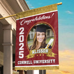 Custom Photo Dreams Turned Into Reality - Family Personalized Custom Flag - Graduation Gift For Family Members, Siblings, Brothers, Sisters