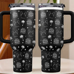Custom Name Dog Mom Gifts for Women - Personalized Engraved 40oz Tumbler With Handle