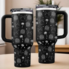 A Happy Pup Makes A Happy Mom - Dog Personalized Custom Engraved 40oz Tumbler With Handle - Gift For Pet Owners, Pet Lovers