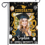 Custom Photo A Journey Worth Every Step - Family Personalized Custom Flag - Graduation Gift For Family