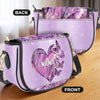 Grandma’s Love Makes Every Moment Magical - Family Personalized Custom Leather Saddle Bag - Mother's Day, Gift For Mom, Grandma